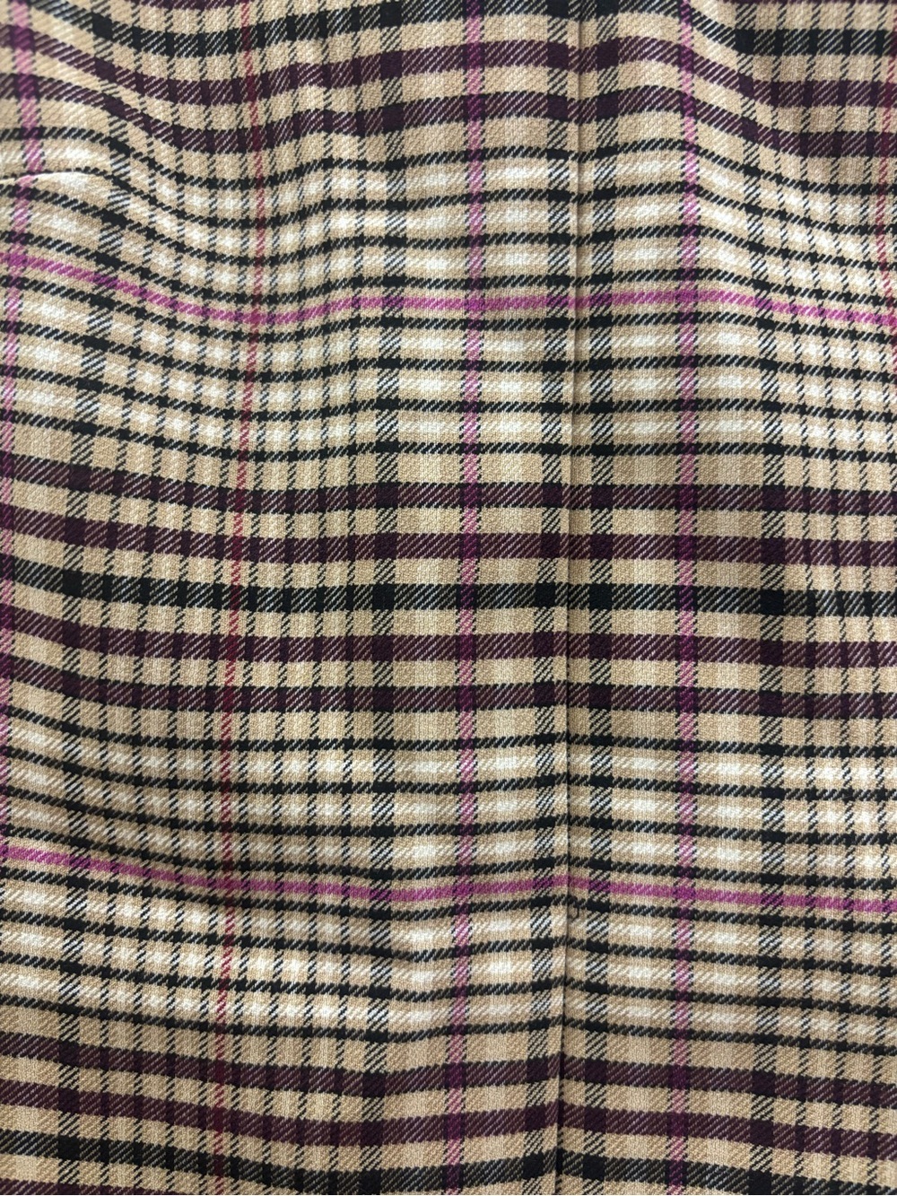 Ann Taylor Sleeveless Plaid Midi Sheath Dress in Taupe and Brown - Picture 3 of 5